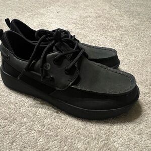 Sperry Black Boat Shoes Classic Moccasin Style